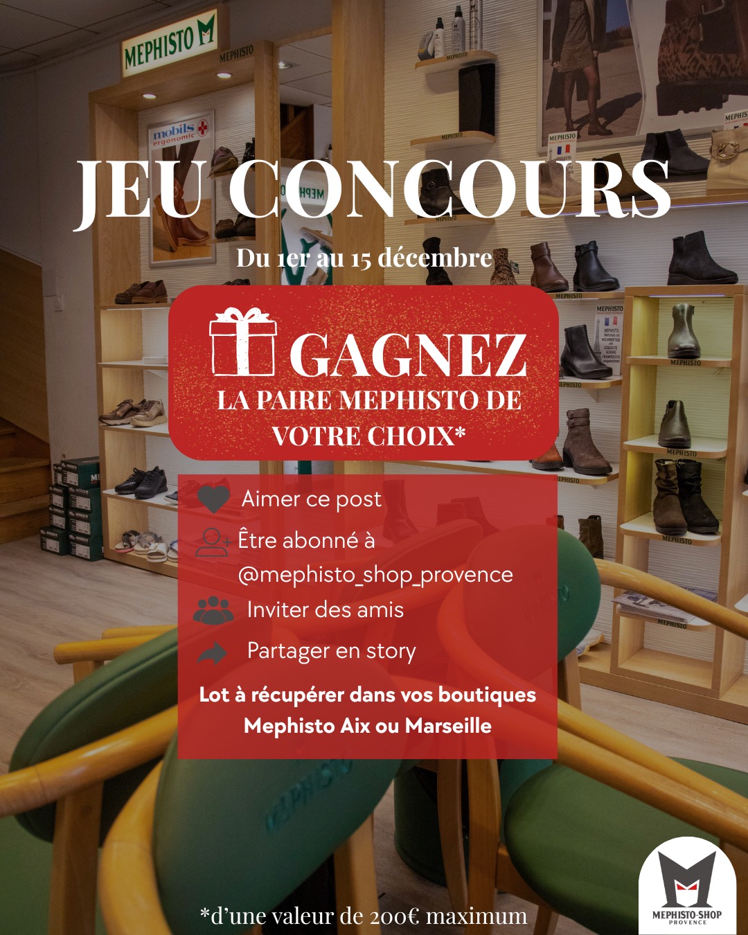 JEU CONCOURS Mephisto Shop Provence