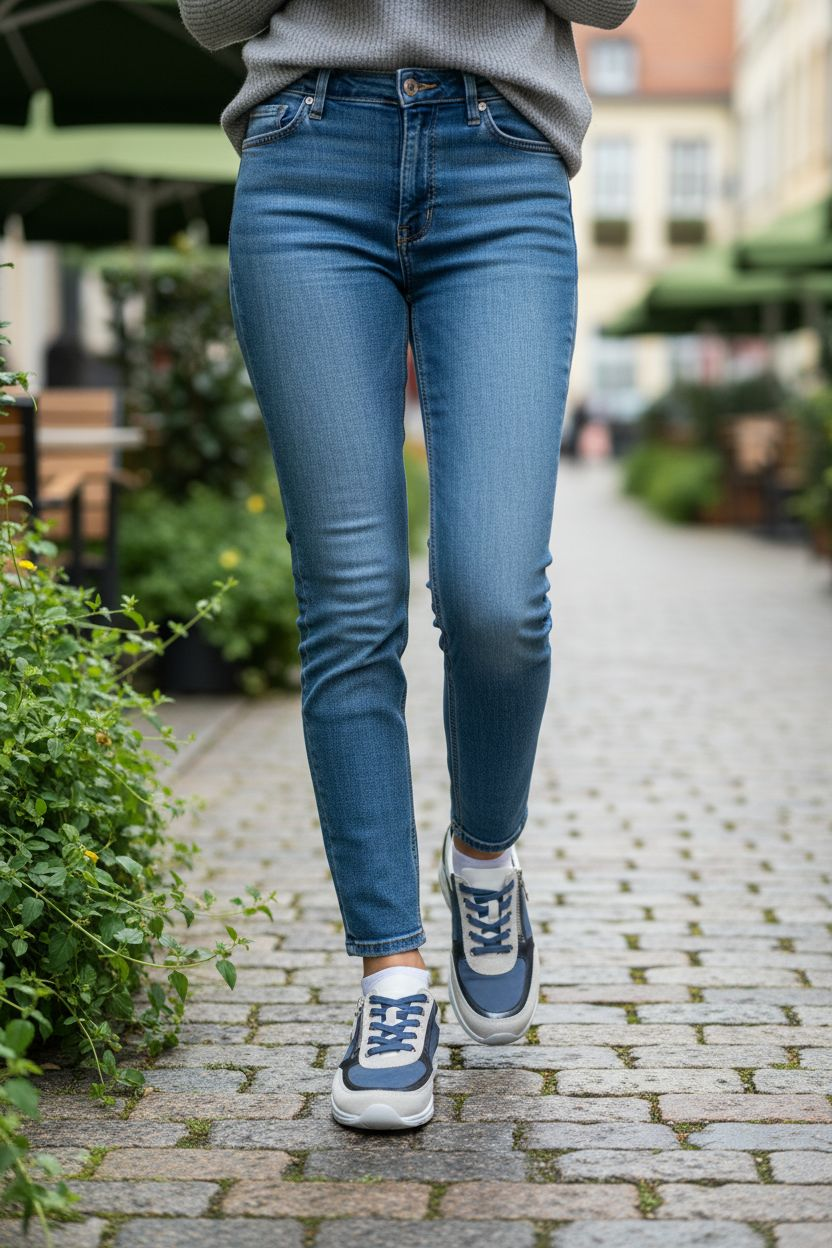 lacets femme modèle Ylona Gris clair - Mephisto