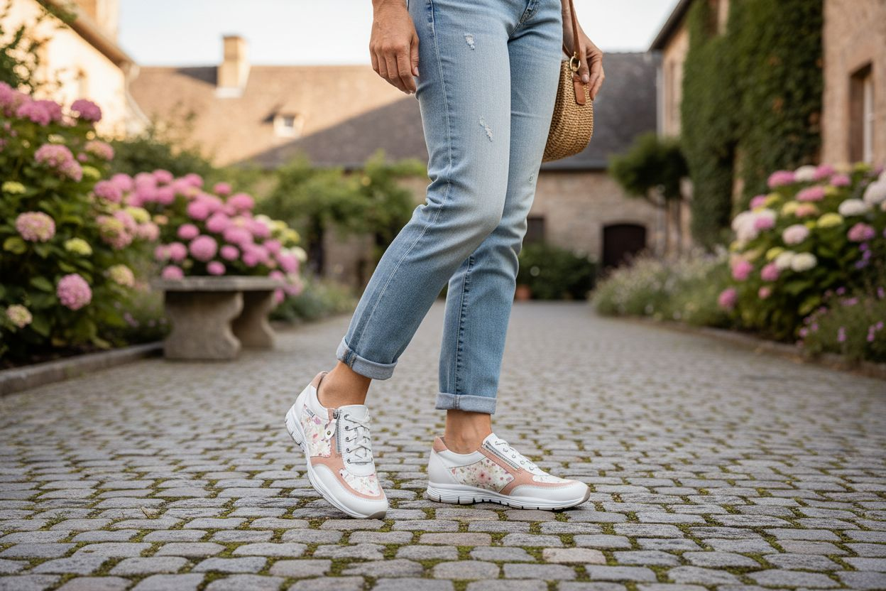 lacets femme modèle Ylona blanc - Mephisto