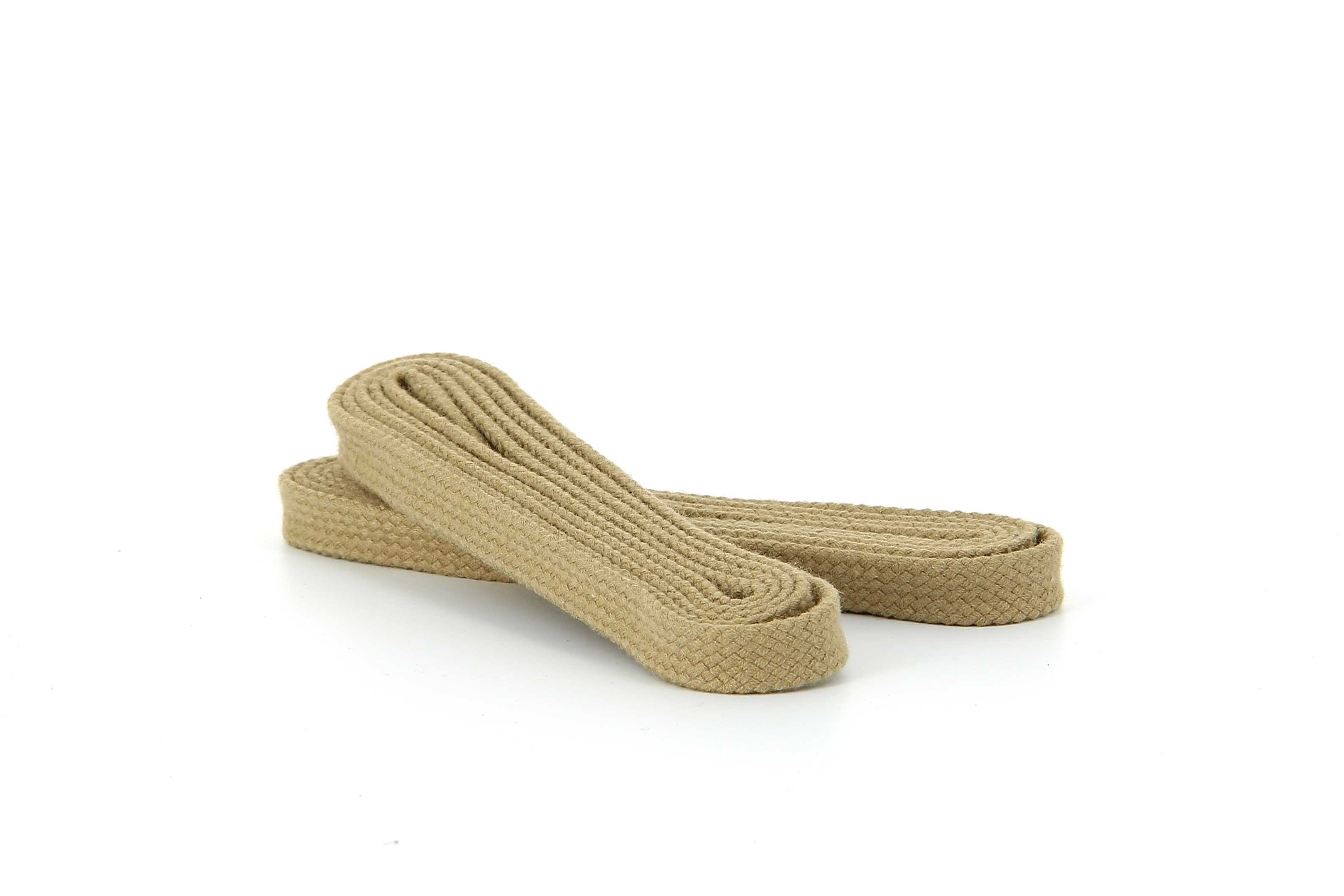 lacets coton plat