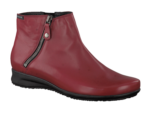 Mephisto Shop Chaussures Confortables Bottines Femme Modele Filipina Cuir Rouge Carmin