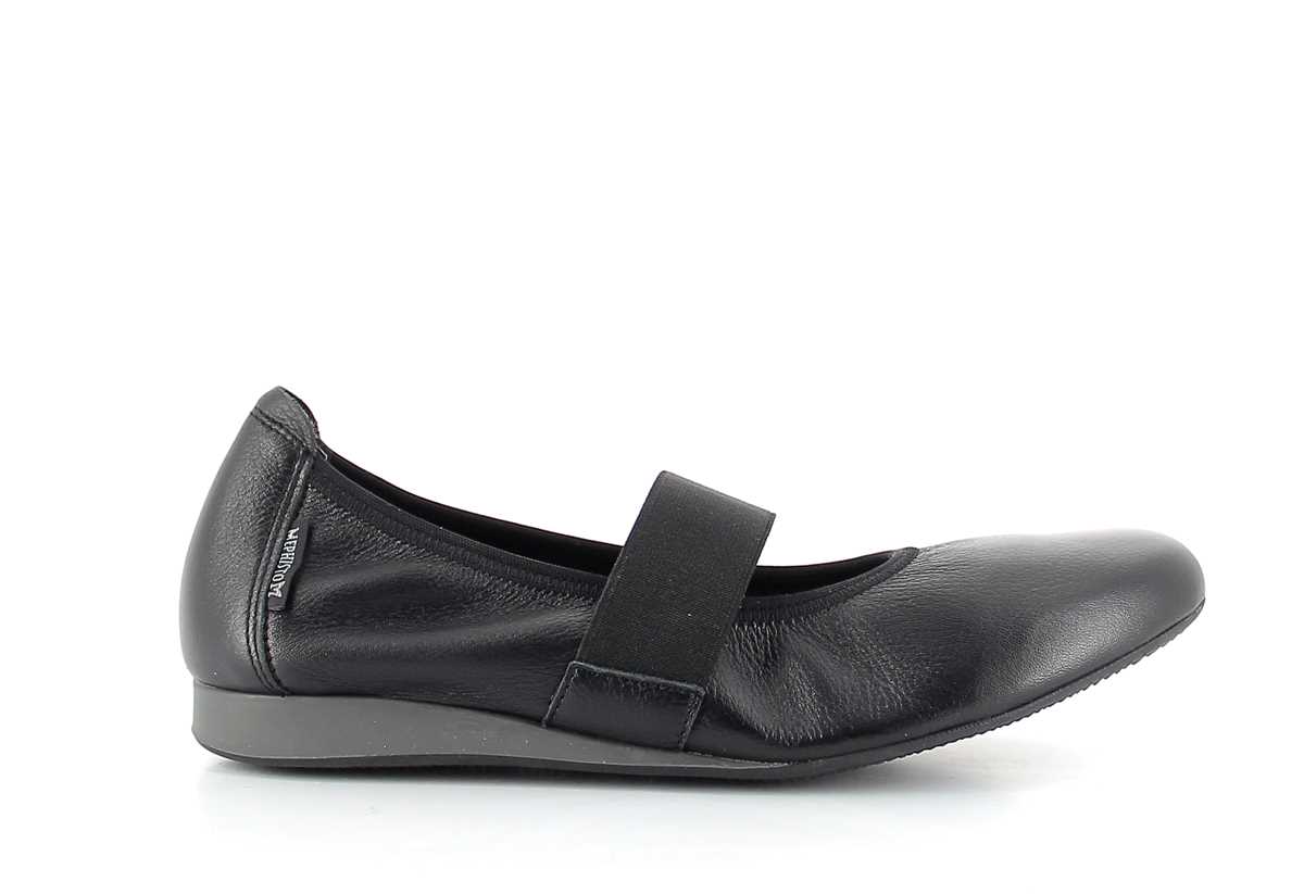 ballerines cuir lisse noir, chaussures femme grande taille