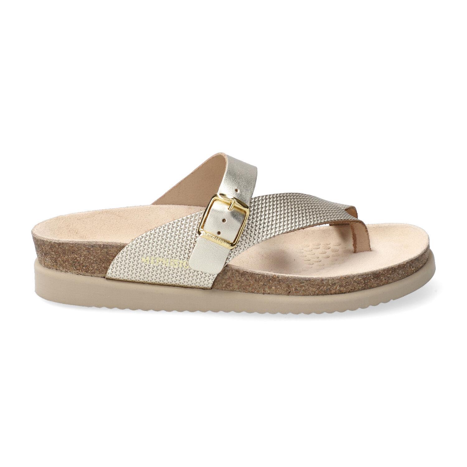 Mephisto-shop Mules Femme – modèle Helen mix Or - Chaussures confortables