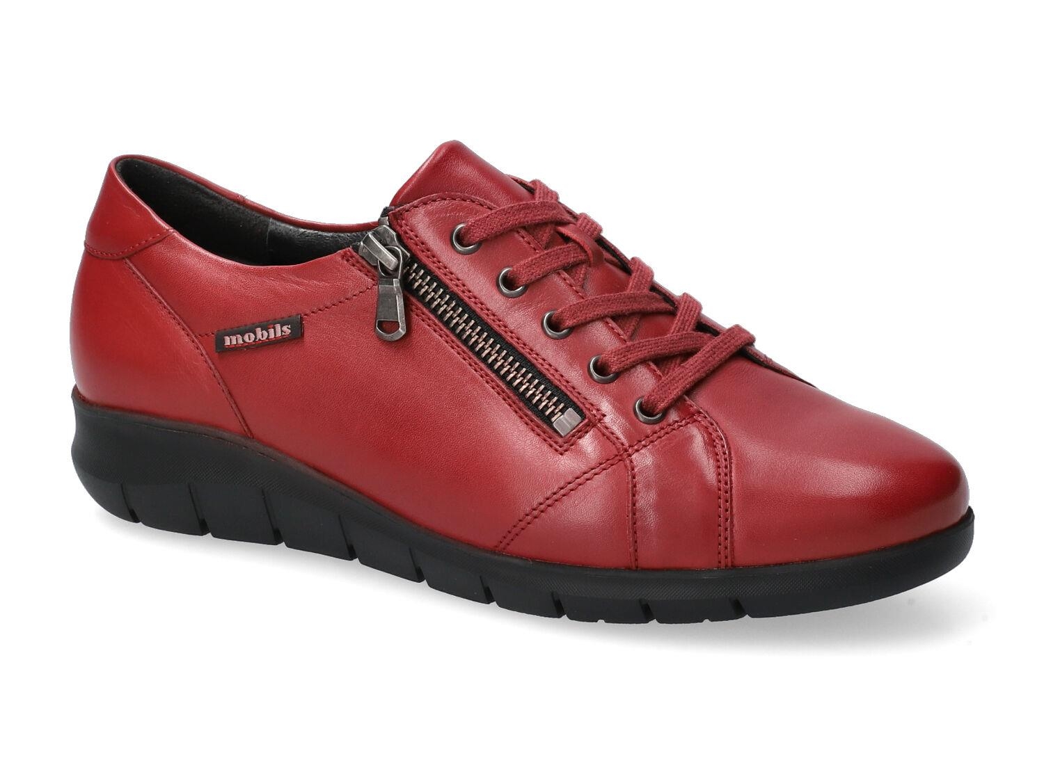 Chaussures Lacets Femme BRAKO En Cuir Bordeaux - Pointure 39, Occasion, Talon Bas, Semelle Caoutchouc