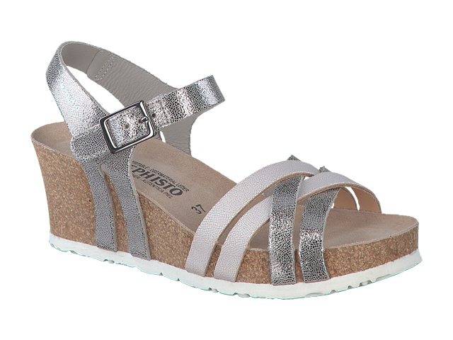 chaussure compensee argent