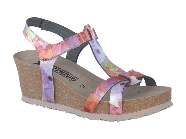 chaussure rose compensée