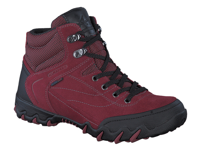 Allrounder by Mephisto chaussures confortables à lacets femme - modèle  NIGATA-TEX rouge