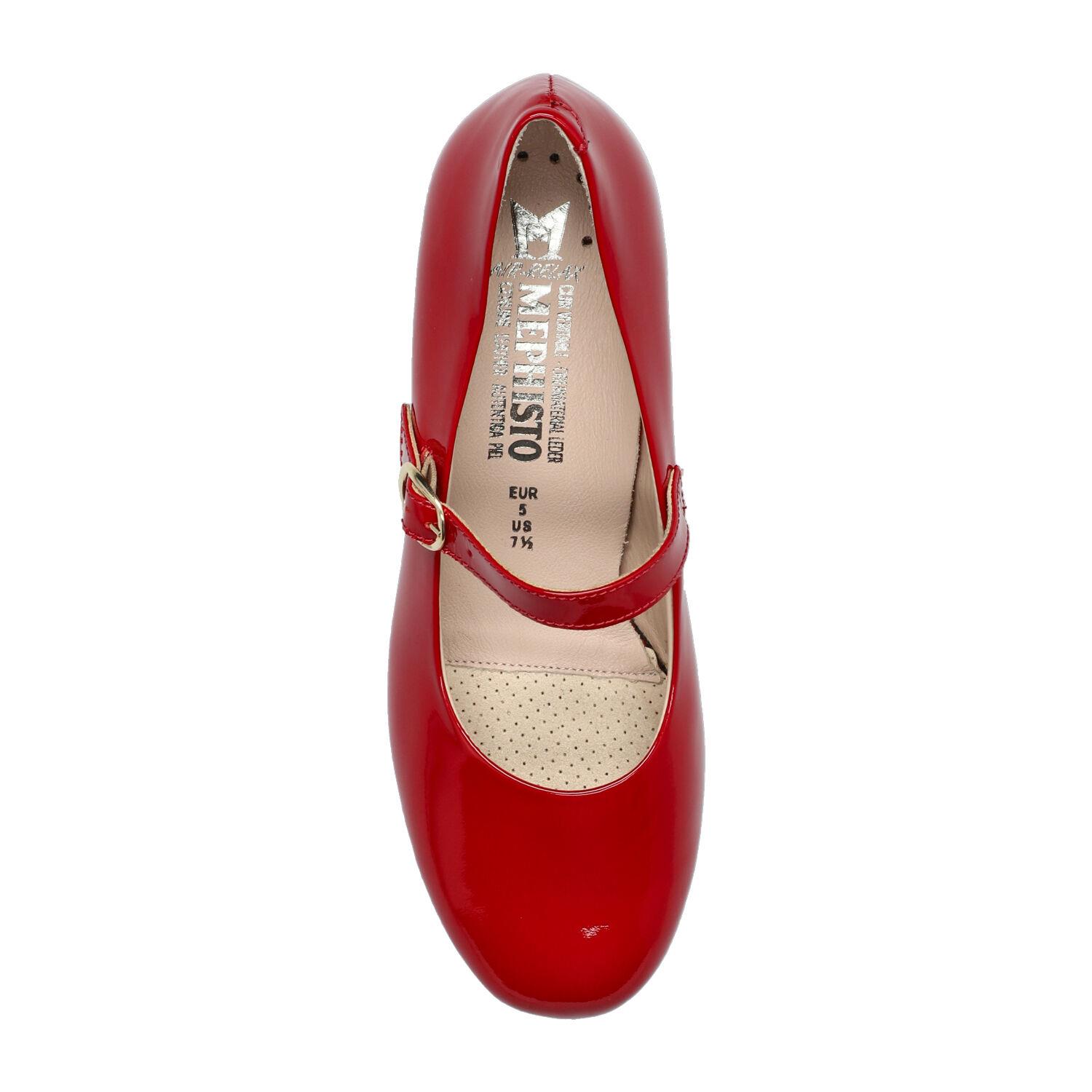 Mephisto-shop Ballerines Femme – modèle Topaze rouge - Chaussures ...