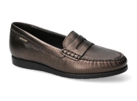 Mocassins Femme Mephisto En Daim - Pointure 37 (EU) / 4 (UK) / 6.5 (US) - Couleur Marron/gris - Occasion
