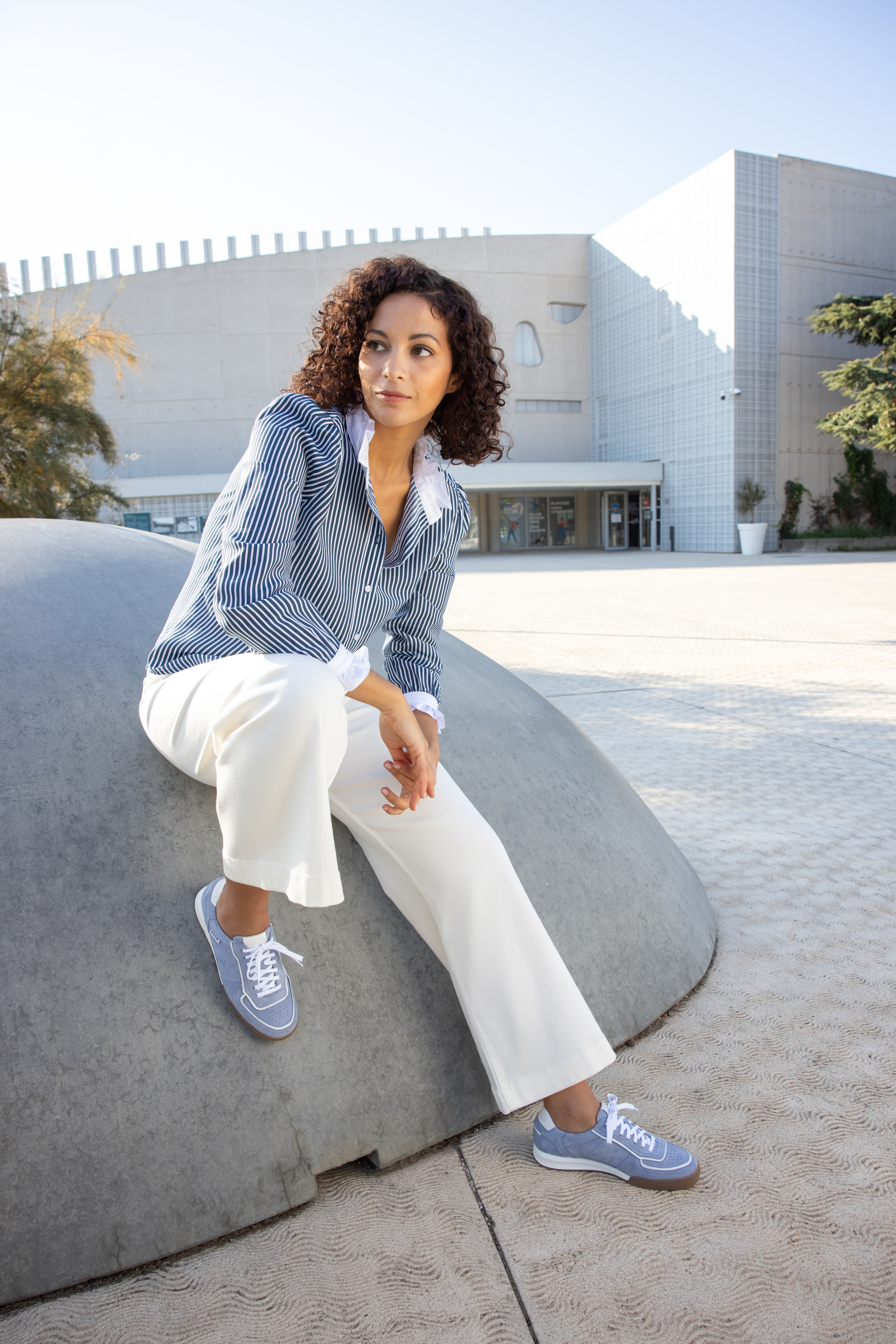 lacets femme modèle Wanessa Bleu ciel - Mephisto